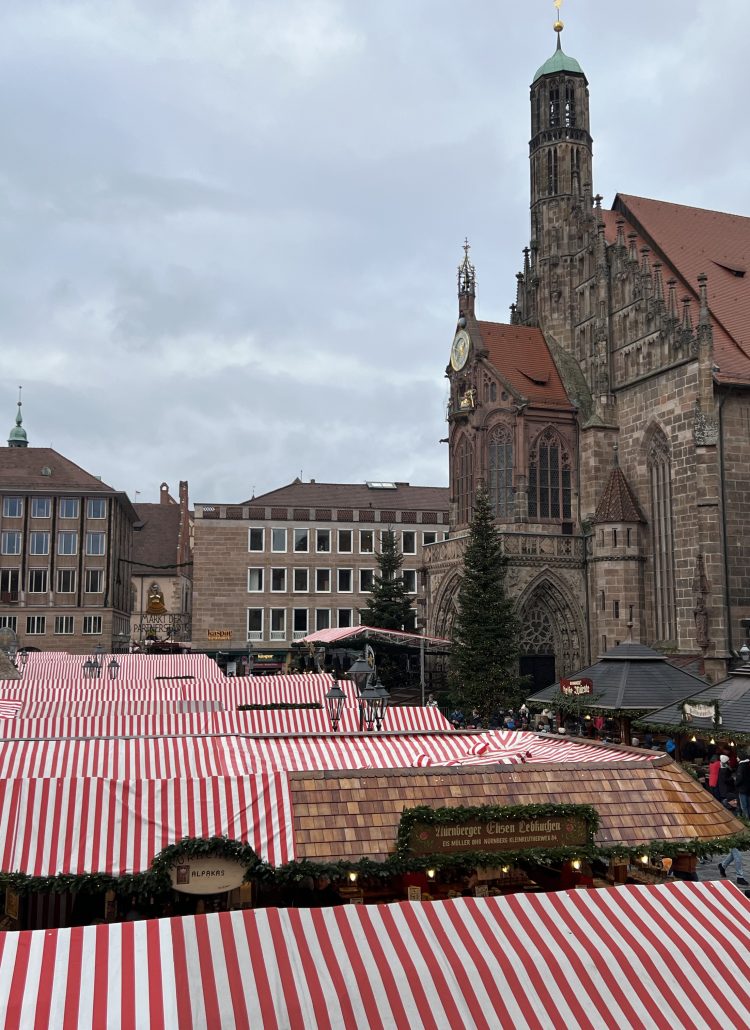 The Christmas Market in the Hauptmarkt of Nuremberg
